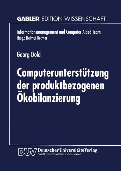 Produktbild: Computerunterst&uuml;tzung der produktbezogenen &Ouml;kobilanzierung