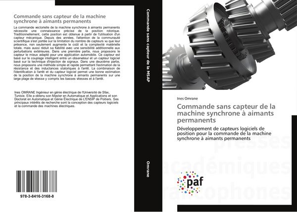 Produktbild: Commande sans capteur de la machine synchrone &agrave; aimants permanents