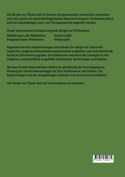 Produktbild: Skripte zur Physik - Wellenlehre