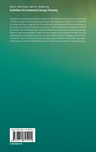 Produktbild: Guidelines for Community Energy Planning
