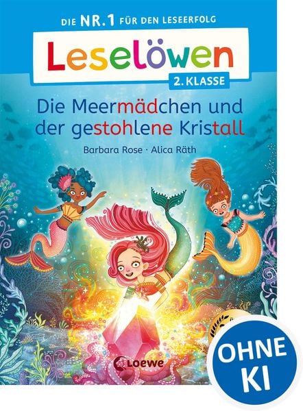 Produktbild: Lesel&ouml;wen 2. Klasse - Die Meerm&auml;dchen und der gestohlene Kristall