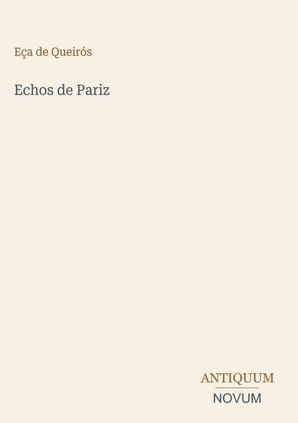 Produktbild: Echos de Pariz