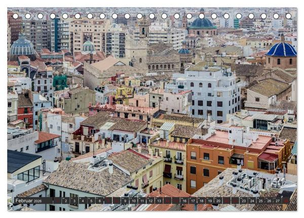 Produktbild: Valencia - Stadt am Turia (Tischkalender 2026 DIN A5 quer), CALVENDO Monatskalender