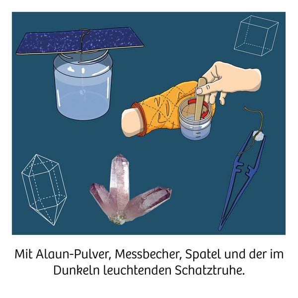 Produktbild: Nachtleuchtender Kristall-Schatz
