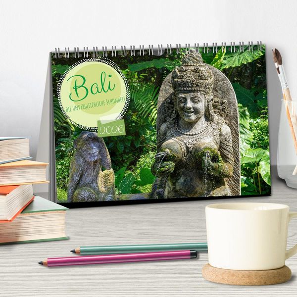Produktbild: Bali, die unvergleichliche Sch&ouml;nheit (Tischkalender 2026 DIN A5 quer), CALVENDO Monatskalender