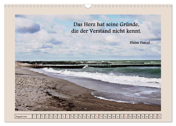 Produktbild: Zitate und Weisheiten (Wandkalender 2026 DIN A3 quer), CALVENDO Monatskalender