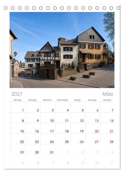 Produktbild: Tischplaner 2027 - Runkel - Idylle an der Lahn (A5 Tischkalender zum Aufstellen) CALVENDO