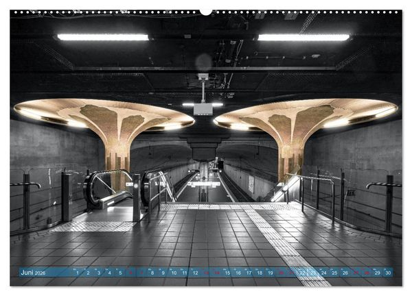 Produktbild: MAINHATTEN architektur kunst (hochwertiger Premium Wandkalender 2026 DIN A2 quer), Kunstdruck in Hochglanz