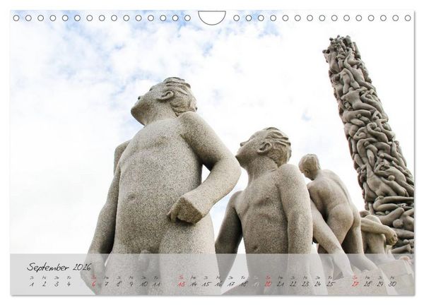 Produktbild: Vigeland (Wandkalender 2026 DIN A4 quer), CALVENDO Monatskalender