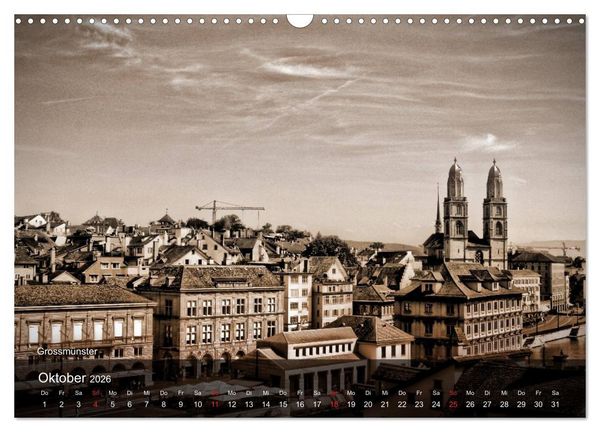 Produktbild: Gutes altes Z&uuml;rich (Wandkalender 2026 DIN A3 quer), CALVENDO Monatskalender