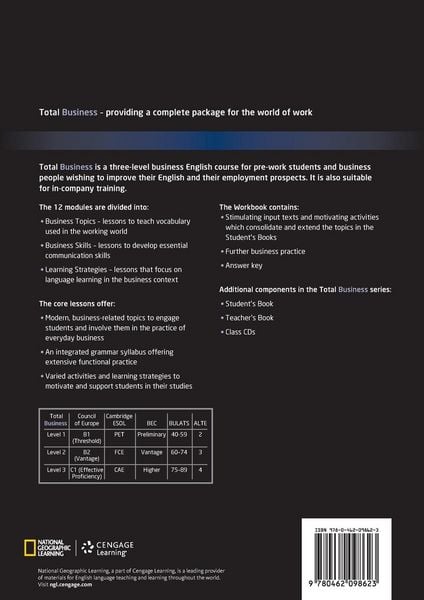 Produktbild: Total Business 1 Workbook with Key