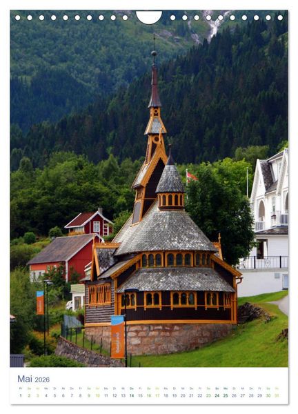 Produktbild: Norwegen - Unterwegs im Fjordland (Wandkalender 2026 DIN A4 hoch), CALVENDO Monatskalender