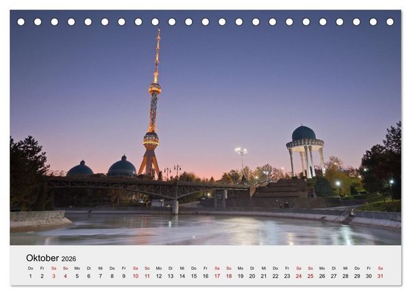 Produktbild: Usbekistan entlang der Seidenstra&szlig;e (Tischkalender 2026 DIN A5 quer), CALVENDO Monatskalender