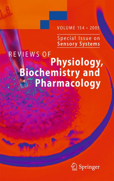 Produktbild: Reviews of Physiology, Biochemistry and Pharmacology 154