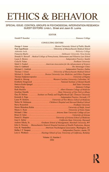 Produktbild: Control Groups in Psychosocial intervention Research