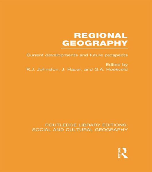 Produktbild: Regional Geography (RLE Social & Cultural Geography)