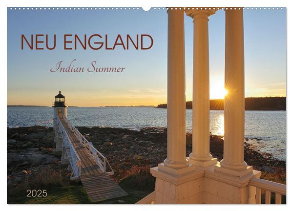 Neu England, Indian Summer (Wandkalender 2025 DIN A2 quer), CALVENDO Monatskalender