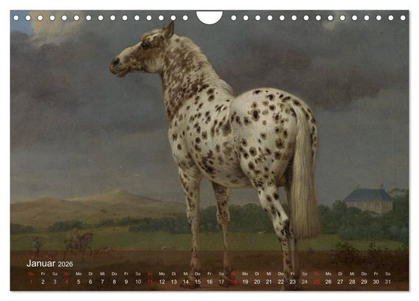 Produktbild: Pferde-&Ouml;lgem&auml;lde - Die Kunst der alten Meister (Wandkalender 2026 DIN A4 quer), CALVENDO Monatskalender