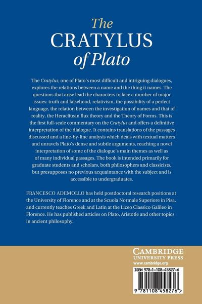 Produktbild: The Cratylus of Plato