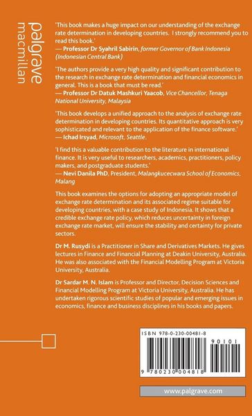 Produktbild: Quantitative Exchange Rate Economics in Developing Countries