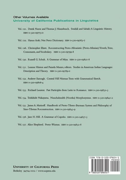 Produktbild: A Reference Grammar of Wappo