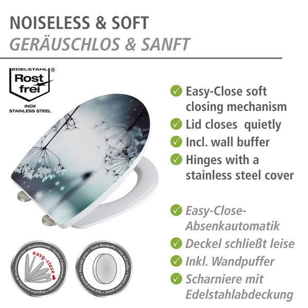 Produktbild: WC-Sitz Mod. Polar mit Hochglanz-Oberfl&auml;che, aus bruchstabilem Thermoplast