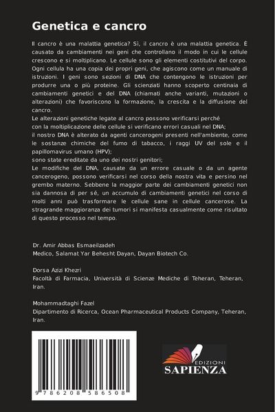 Produktbild: Genetica e cancro