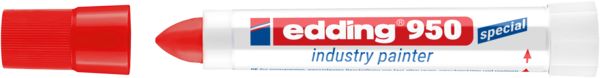 Produktbild: Edding 950 industry painter 4-950002 Industriemarker Rot wasserfest: Ja