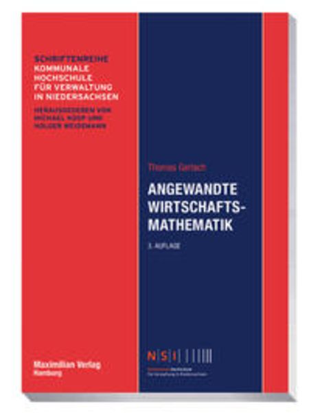 Angewandte Wirtschaftsmathematik, Taschenbuch von Thomas Gerlach, Maximilian Vlg, 9783786912835