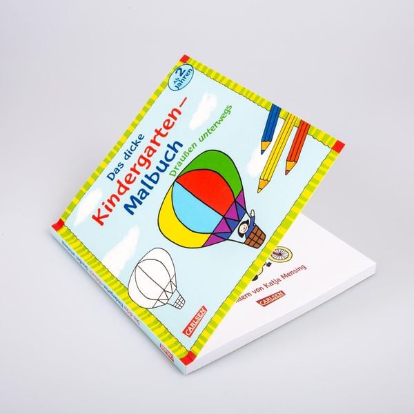 Produktbild: Ausmalbilder f&uuml;r Kita-Kinder: Das dicke Kindergarten-Malbuch: Drau&szlig;en unterwegs