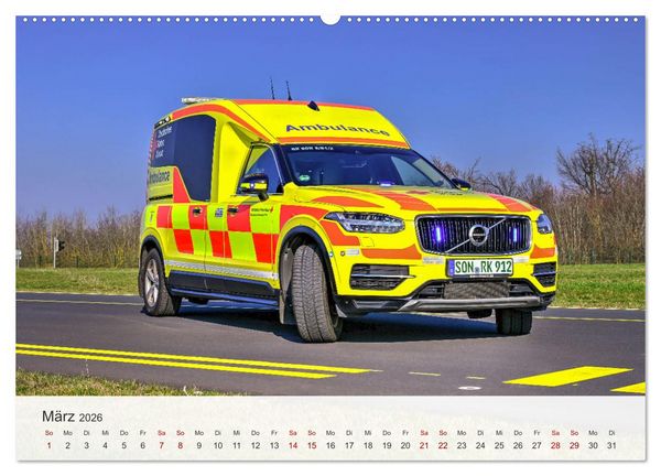 Produktbild: Einsatzfahrzeuge 112 (hochwertiger Premium Wandkalender 2026 DIN A2 quer), Kunstdruck in Hochglanz