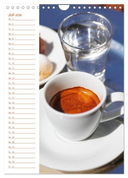 Produktbild: K&ouml;stliche Kaffeespezialit&auml;ten (Wandkalender 2026 DIN A4 hoch), CALVENDO Monatskalender