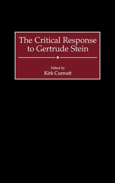 Produktbild: The Critical Response to Gertrude Stein