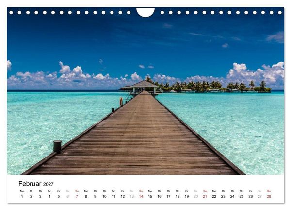 Produktbild: Malediven &ndash; Das Paradies im Indischen Ozean III (Wandkalender 2027 DIN A4 quer), CALVENDO Monatskalender