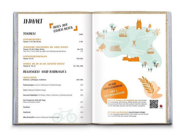 Produktbild: KOMPASS Radvergn&uuml;gen rund um Salzburg & Salzkammergut