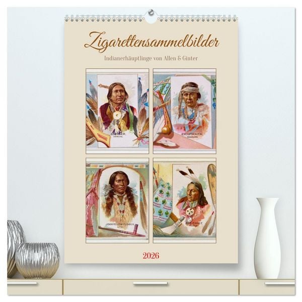 Zigarettensammelbilder (hochwertiger Premium Wandkalender 2026 DIN A2 hoch), Kunstdruck in Hochglanz