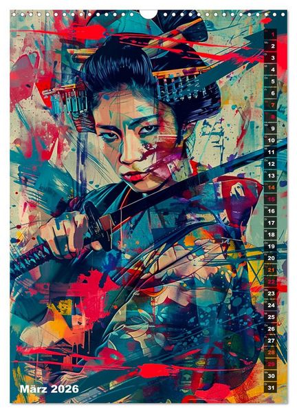 Produktbild: Samurai - Onna Bugeisha (Wandkalender 2026 DIN A3 hoch), CALVENDO Monatskalender