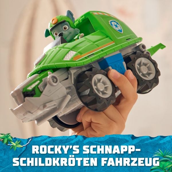 Produktbild: PAW Patrol Jungle Pups &ndash; Schnappschildkr&ouml;ten-Fahrzeug mit Rocky-Figur (Basis Fahrzeug)