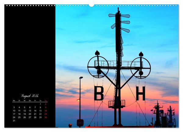 Produktbild: Bremerhaven Nights (hochwertiger Premium Wandkalender 2026 DIN A2 quer), Kunstdruck in Hochglanz