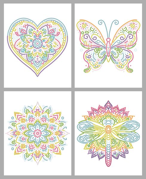 Produktbild: DOTZIES BY DIAMOND DOTZ - Diamond Painting Neon Mandalas