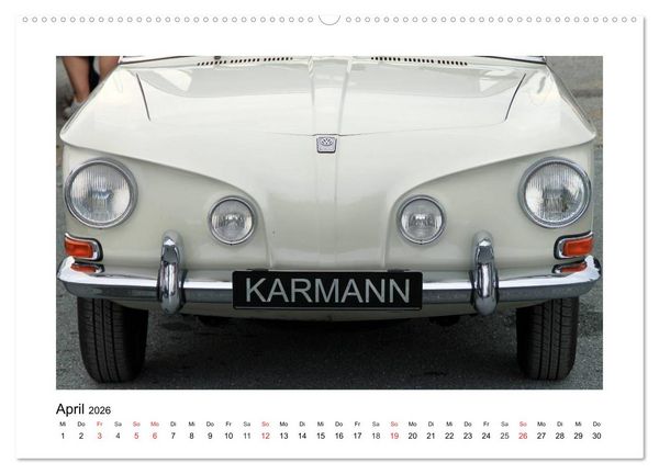 Produktbild: Eine Legende lebt, der Karmann-Ghia (Wandkalender 2026 DIN A2 quer), CALVENDO Monatskalender