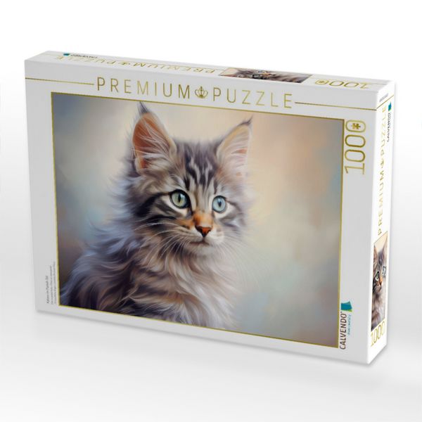 Produktbild: CALVENDO Puzzle Katzen im Pastell-Stil | 1000 Teile Lege-Gr&ouml;&szlig;e 64x48cm Foto-Puzzle f&uuml;r gl&uuml;ckliche Stunden