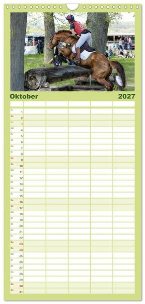 Produktbild: Familienplaner 2027 - Die Buschreiter mit 5 Spalten (Wandkalender, 21 x 45 cm) CALVENDO