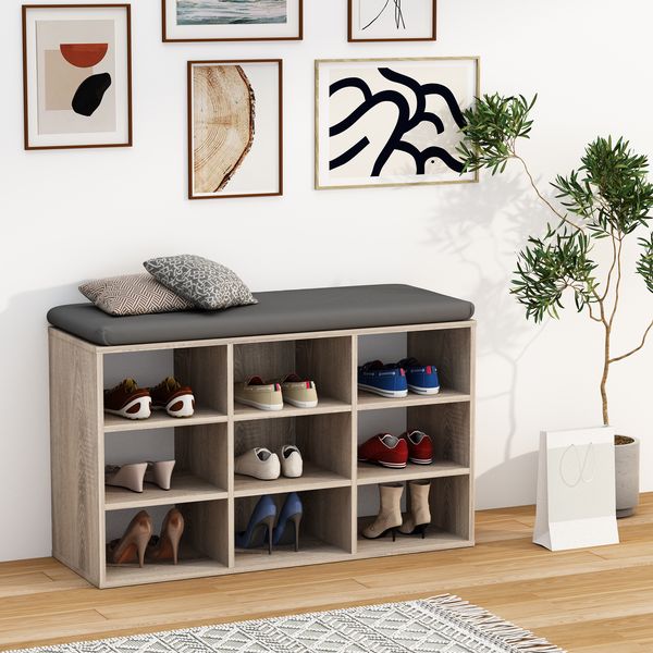 Produktbild: Holz Regal Schuhschrank Schuhregal Hinsol XS