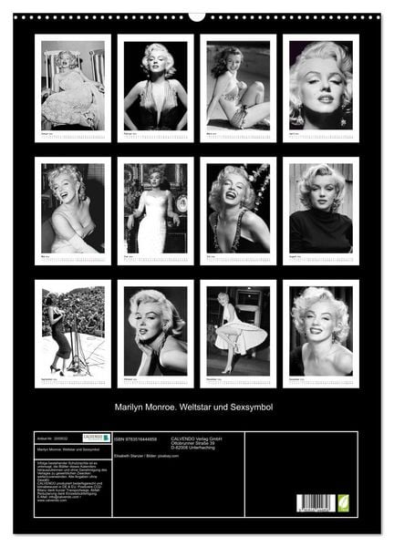 Produktbild: Marilyn Monroe. Weltstar und Sexsymbol (Wandkalender 2026 DIN A2 hoch), CALVENDO Monatskalender