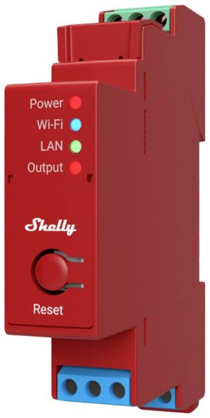 Shelly Shelly Pro 1PM Shelly Hutschienenrelais Bluetooth, Wi-Fi