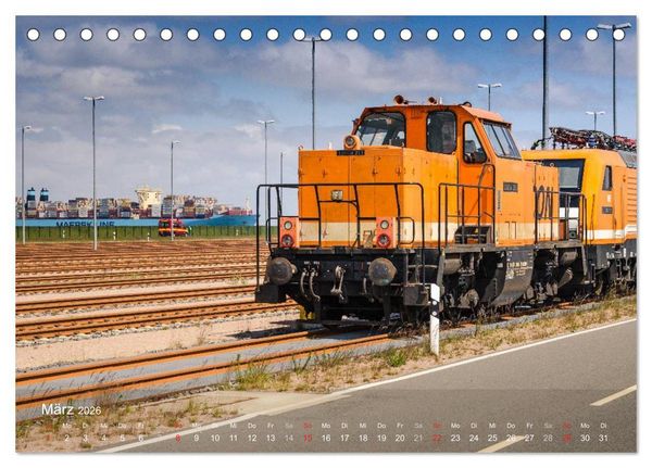 Produktbild: Impressionen vom JadeWeserPort (Tischkalender 2026 DIN A5 quer), CALVENDO Monatskalender