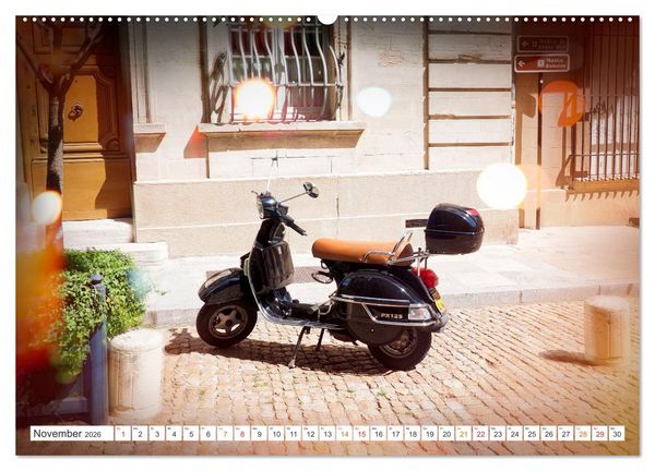 Produktbild: Kult Roller - Vesparade (hochwertiger Premium Wandkalender 2026 DIN A2 quer), Kunstdruck in Hochglanz