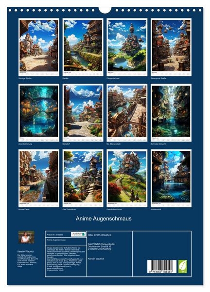 Produktbild: Anime Augenschmaus (Wandkalender 2026 DIN A3 hoch), CALVENDO Monatskalender