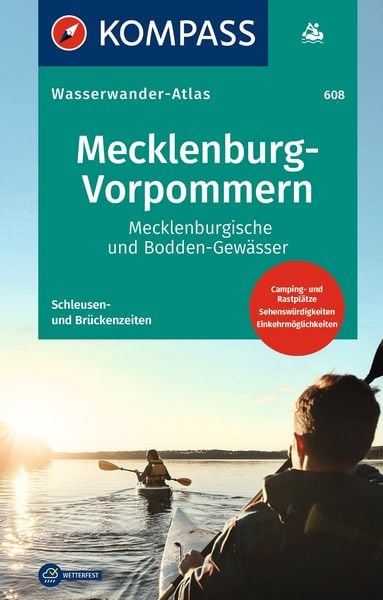 Produktbild: KOMPASS Wasserwanderatlas Mecklenburg-Vorpommern, Mecklenburgische und Bodden-Gew&auml;sser